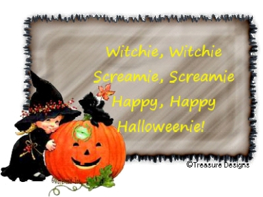 Witchie and pumpkin