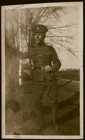 Patrick Gavin, in his Canadian military livery, WWI.