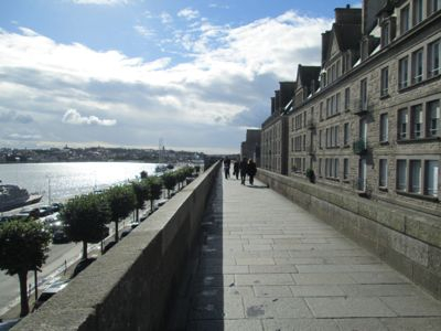 Walled City along Coast of France