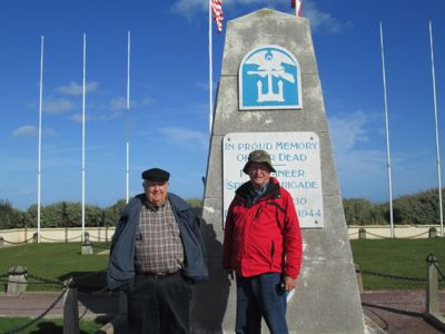 Norman and I at Omaha Beach