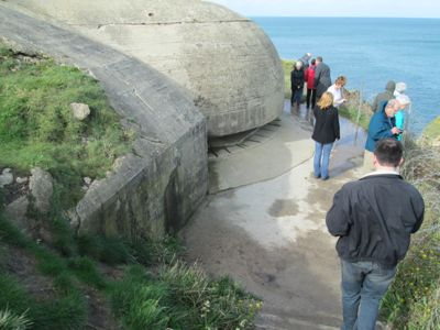 Where the Rangers scaled the cliffs