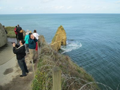 Where the Rangers scaled the cliffs