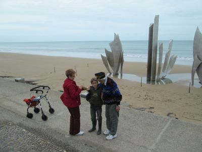 Memorials at Omaha Beach