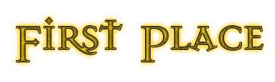 An emblem for "First Place," "Gold," etc.