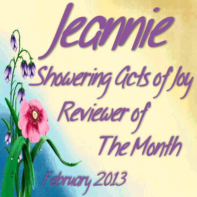 Jeannie's Reviewer of the Month for 2/13
