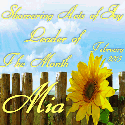 Mia's Leader of the Month for 2/13