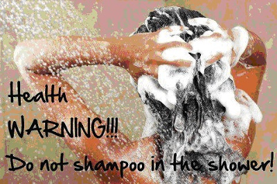 picture for shampoo warning static piece.