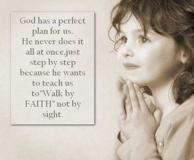 Walk in faith...