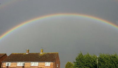 The Rainbow that appeared after Lucy's Funeral.