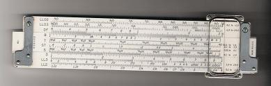 This is a picture of a slide rule