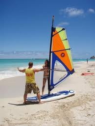 windsurfing lesson