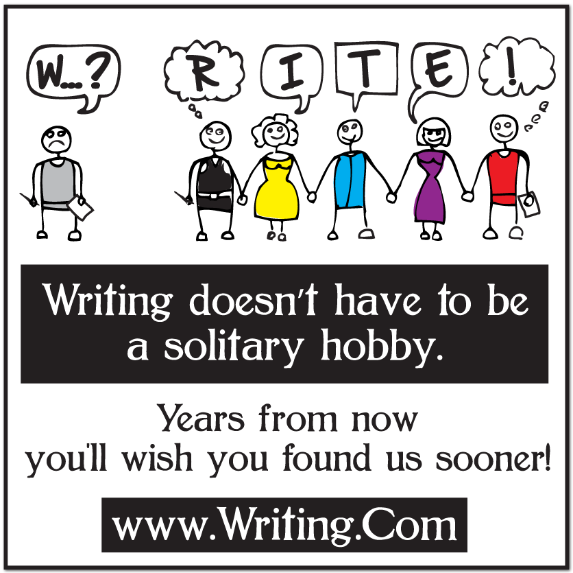 Shareable image for you to post on Facebook and help us spread the word about Writing.Com!