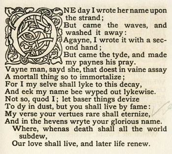 One of Edmund Spenser's poems.