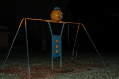 A scary playground at an insane asylum