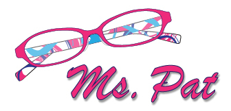 Glasses with Ms. Pat for Punctuation Inc.