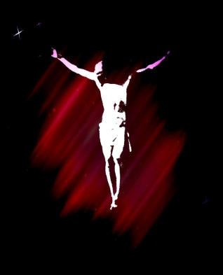 Digital Painting of Christ on a Cross
