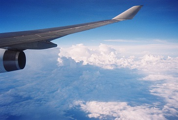 Wing of a Cathay Pacific 747