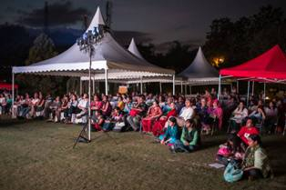 The audience, Dalrymple's talk on Mughal painting, Bangalore Lit Fest 2013