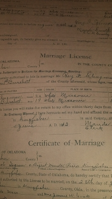 Marriage License