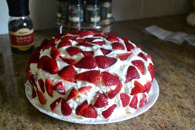 Made nan's world famous strawberry shortcake.