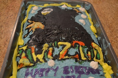 Close up of my Twiztid cake.
