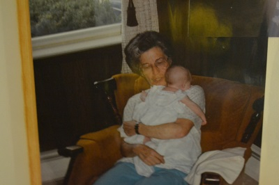 Nan holding me in 1989.