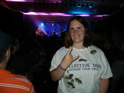 Me at the Collective Soul concert. 2012.