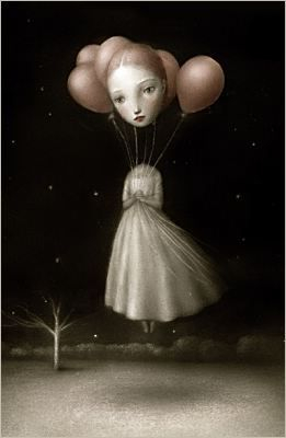 Girl with balloons
