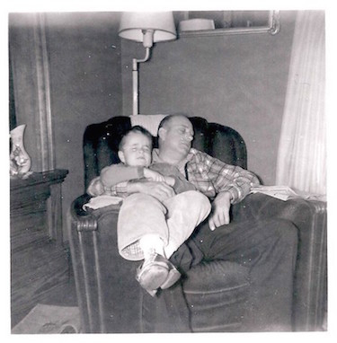 photo of Pop and I napping