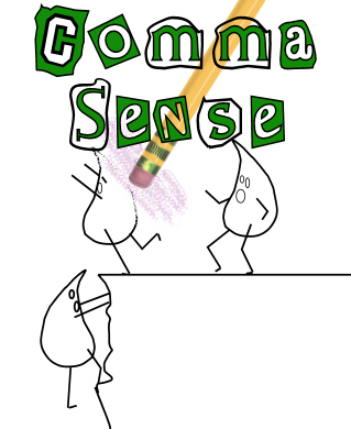 Comma Sense Banner - Stick Figures - by Legerdemain