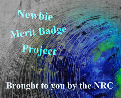 A logo for the Newbie Merit Badge Project