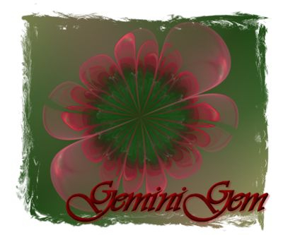 GeminiGem Pink Flower Signature