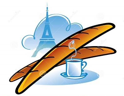 Baguette and Eiffel Tower