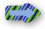 green and blue divider used in activites