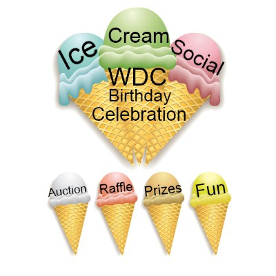 Ice Cream Cone Banner--for WdC Birthday Auction