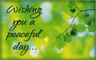 Wishing you peace...