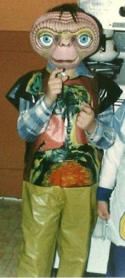 Me in the plastic ET costume, 198-something.