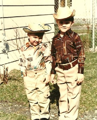 I think I was age five. Disco shirt was not age-appropriate.