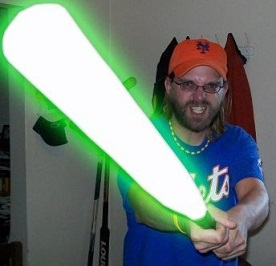 G-Stamm turned my softball bat, Black Max, into a lightsaber.