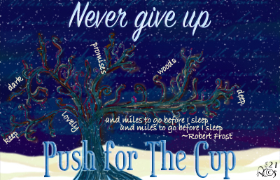Winter Construct Cup Never Give Up logo