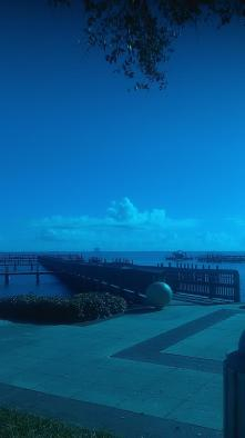 Pic taken through a blue lens.