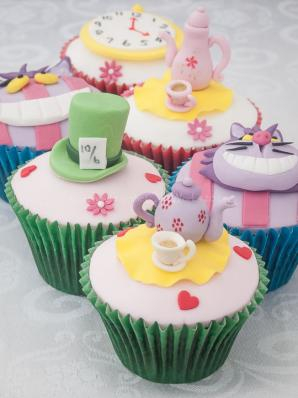 Cup Cakes for the Mad Hatter's Tea Party