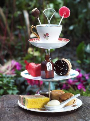 Cake stand for the Mad Hatter's Tea Party