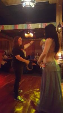 Me belly dancing in Toronto.