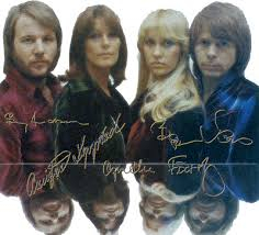 Autographed picture of Abba,