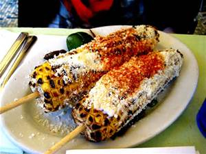 Mexican corn on the cob 
