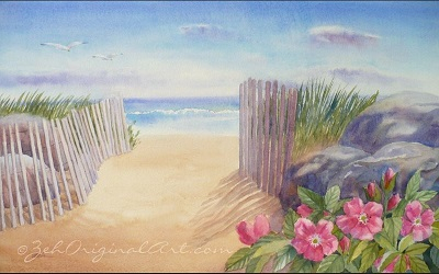 East Beach Rhode Island by Janet Zeh
