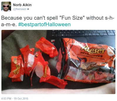 Because you can't spell "Fun Size" without s-h-a-m-e.