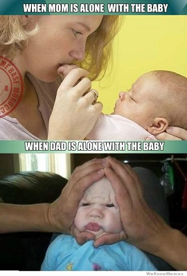 What happens when watching the baby.