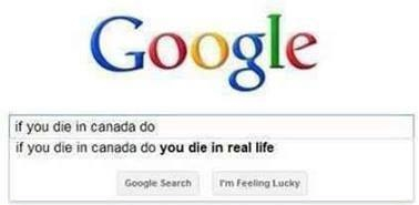 What happens when you Google dying in Canada?
